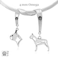 Boston Terrier, Charm Holder, Necklace