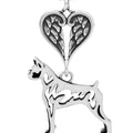 Boxer, Cropped Ears, Body, with Engravable Healing Angels Pendant