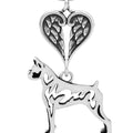 Boxer, Cropped Ears, Body, with Engravable Healing Angels Pendant