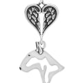 Bull Terrier, Head, with Engravable Healing Angels Pendant