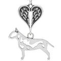 Bull Terrier, Body, with Engravable Healing Angels Pendant