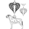 Bullmastiff, Body, with Engravable Healing Angels Pendant