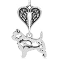 Cairn Terrier, w/Rat, Body, with Engravable Healing Angels Pendant
