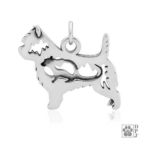 Cairn Terrier, w/Rat, Body, Pendant