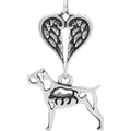 Cane Corso, Head, with Engravable Healing Angels Pendant