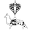 Cardigan Welsh Corgi w/Sheep, Body, with Engravable Healing Angels Pendant