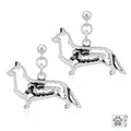 Cardigan Welsh Corgi w/Sheep, Body, Earring