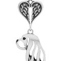 Cavalier King Charles Spaniel, Head, with Engravable Healing Angels Pendant