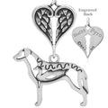 Chesapeake Bay Retriever w/Duck, Body, with Engravable Healing Angels Pendant