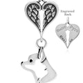Chihuahua, Smooth Coat, Head, with Engravable Healing Angels Pendant