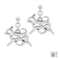 Chihuahua Gaiting, Sterling Silver  Earrings