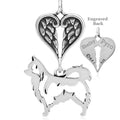 Chihuahua, Longhaired, Body, with Engravable Healing Angels Pendant