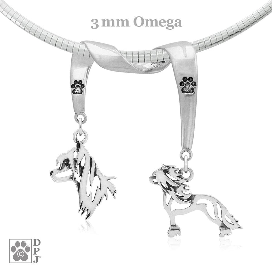 Chinese Crested, Charm Holder, Necklace
