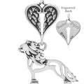 Chinese Crested Hairless, Body, with Engravable Healing Angels Pendant