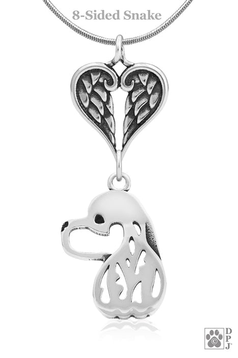 .925 Sterling Silver Dog Cocker Spaniel deals Jewelry Charm