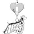 Cocker Spaniel w/Pheasant, with Engravable Healing Angels Pendant