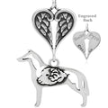 Collie, Smooth Coat w/Ram, Body, with Engravable Healing Angels Pendant