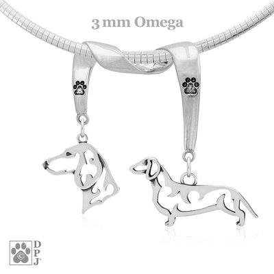 Dachshund, Smooth, Charm Holder, Necklace