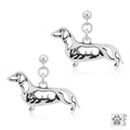 Dachshund Smooth Coat w/Badger, Body, Earring