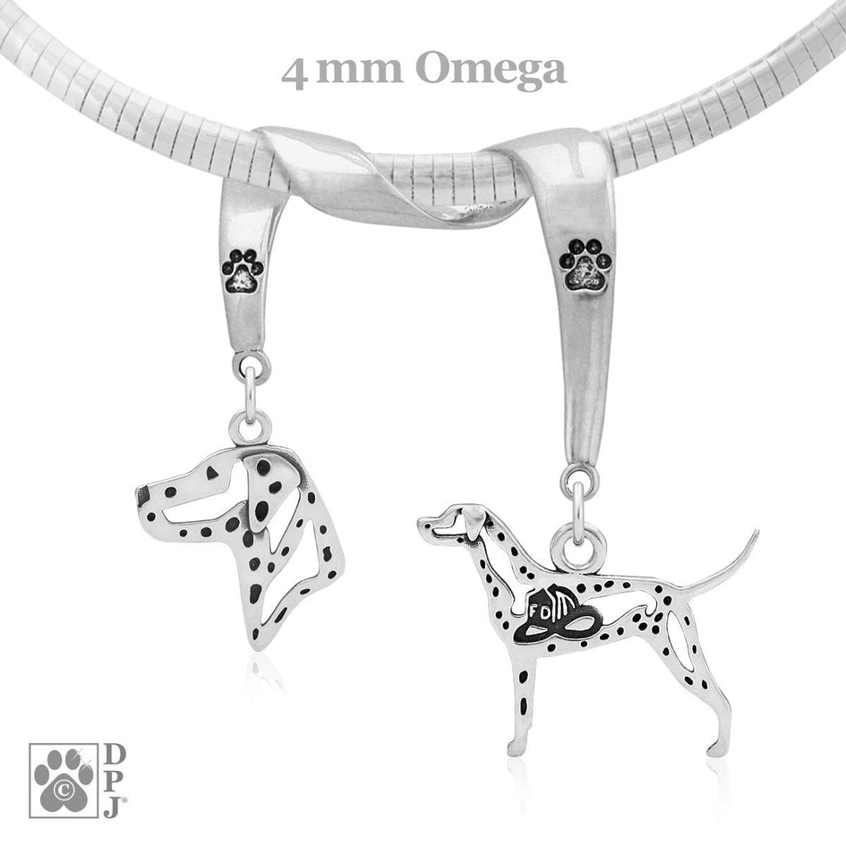 Dalmatian, Charm Holder, Necklace