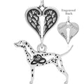 Dalmatian w/Fire Hat, Body, with Engravable Healing Angels Pendant