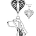 English Springer Spaniel, Head, with Engravable Healing Angels Pendant