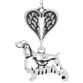 English Springer Spaniel w/Pheasant, Body, with Engravable Healing Angels Pendant