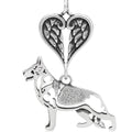 German Shepherd Dog, Body, with Engravable Healing Angels Pendant