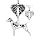 German Shorthaired Pointer w/Quail, Body, with Engravable Healing Angels Pendant