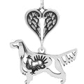 Gordon Setter w/Grouse, Body, with Engravable Healing Angels Pendant