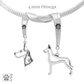 Great Dane, Charm Holder, Necklace