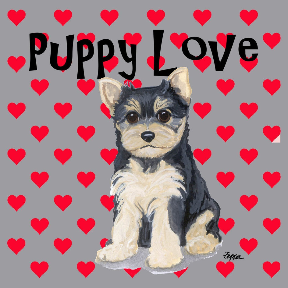 Yorkshire Terrier Puppy Love - Adult Unisex Hoodie Sweatshirt