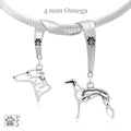 Greyhound, Charm Holder, Necklace