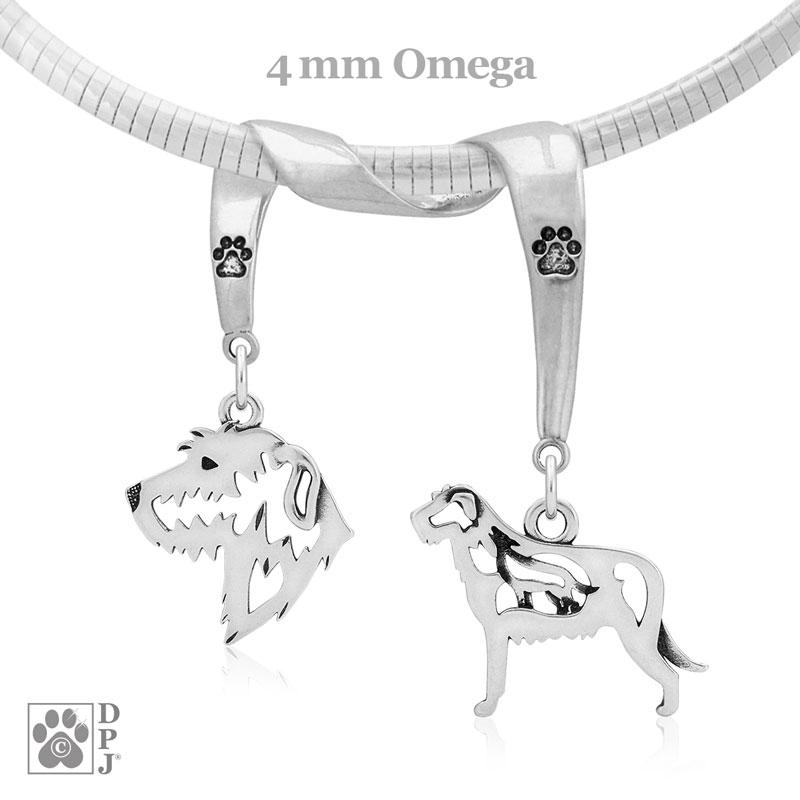 Irish Wolfhound, Charm Holder, Necklace