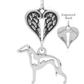 Italian Greyhound, Body, with Engravable Healing Angels Pendant