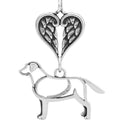 Labrador Retriever, Body, with Engravable Healing Angels Pendant