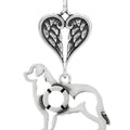 Newfoundland, Head, with Engravable Healing Angels Pendant