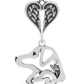 Nova Scotia Duck Tolling Retriever w/Duck, Head, with Engravable Healing Angels Pendant