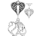 Pomeranian, Body, with Engravable Healing Angels Pendant
