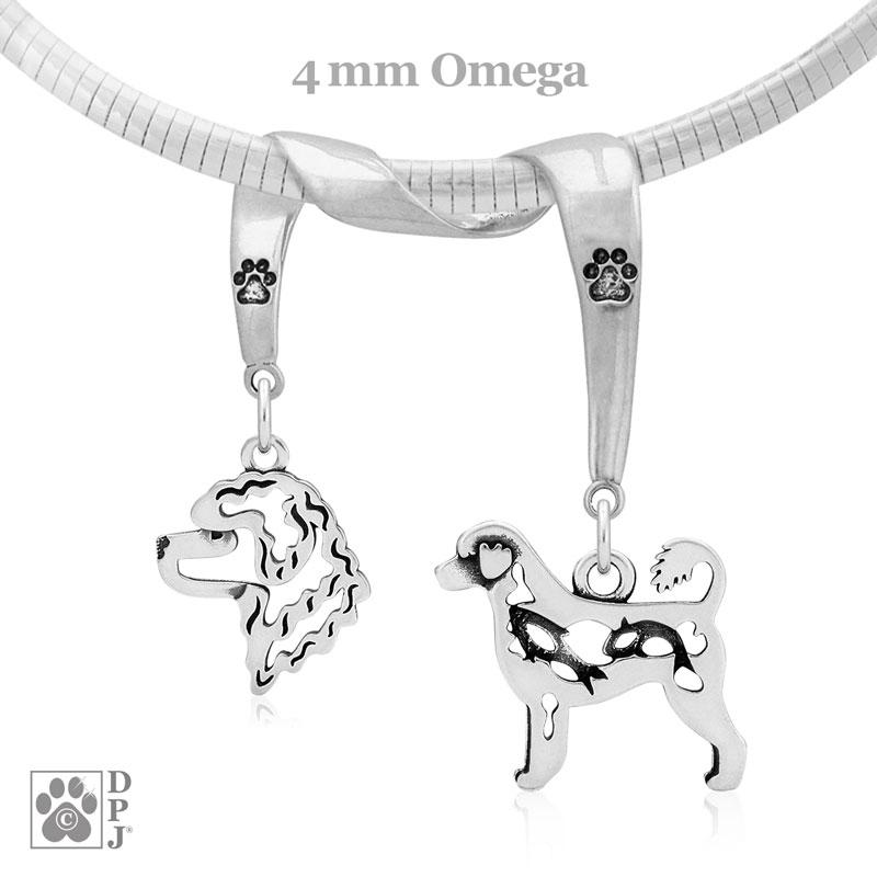 Portuguese Water Dog, Charm Holder, Necklace