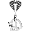 Samoyed, Head, with Engravable Healing Angels Pendant