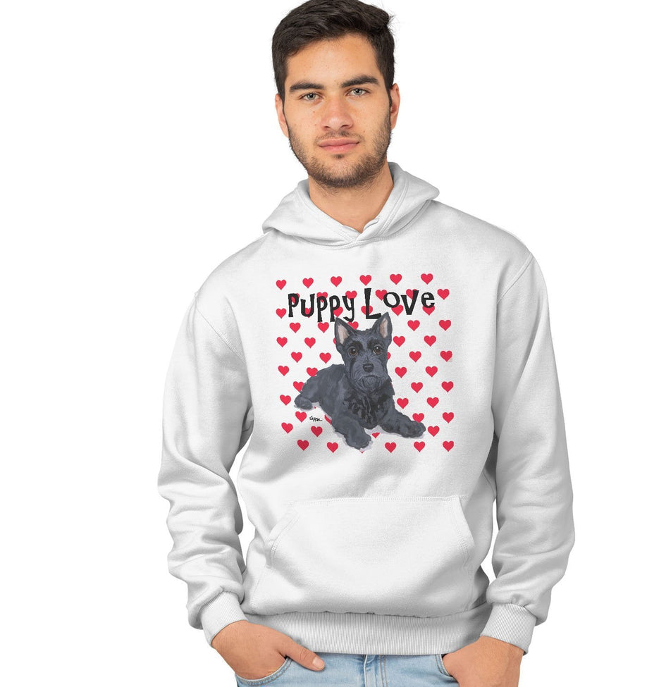 Scottish Terrier Puppy Love - Adult Unisex Hoodie Sweatshirt