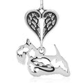 Scottish Terrier, Body, with Engravable Healing Angels Pendant