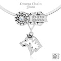 Shiba Inu, Head, Engravable Ribbon Charm Holder