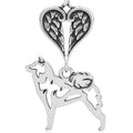Shiba Inu, Body, with Engravable Healing Angels Pendant