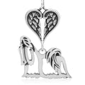 Shih Tzu Show Cut, Body, with Engravable Healing Angels Pendant