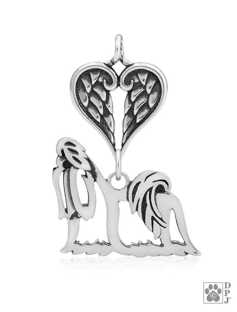 Shih Tzu Show Cut, Body, with Engravable Healing Angels Pendant