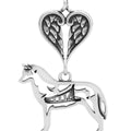 Siberian Husky w/Sled, Body, with Engravable Healing Angels Pendant