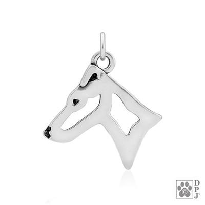 Smooth Fox Terrier Head, Pendant