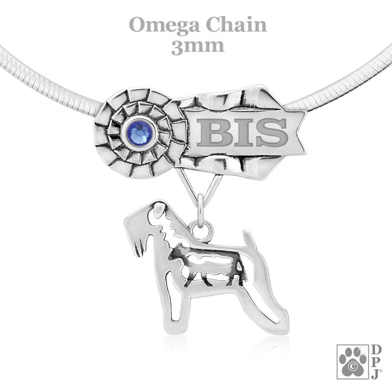 Soft Coated Wheaten Terrier with Cow, Body, Engravable Ribbon Charm Holder